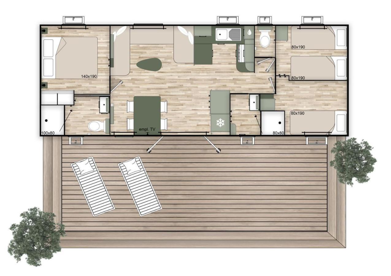 Les Dunes 5 Etoiles Mbh 6Pers 1 Suite Parentale 2 Chbs Et 2 Sdb 2 Wc Clim 42M2 Torreilles Extérieur photo